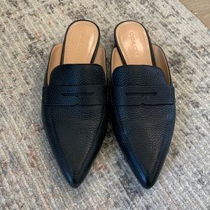 Coach leather mule size 9.5